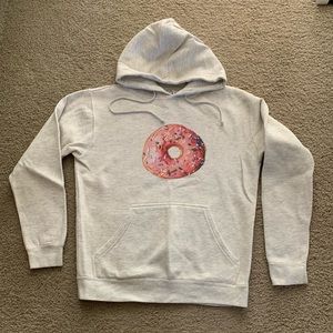 Donut hoodie sweatshirt size medium